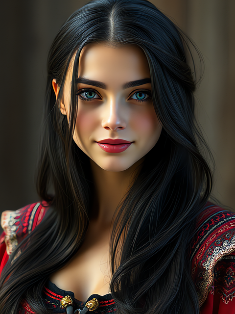 Download free HD stock image of Portrait Woman Free portrait woman young illustration