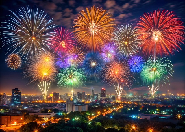 Free ai generated fireworks sparkler illustration