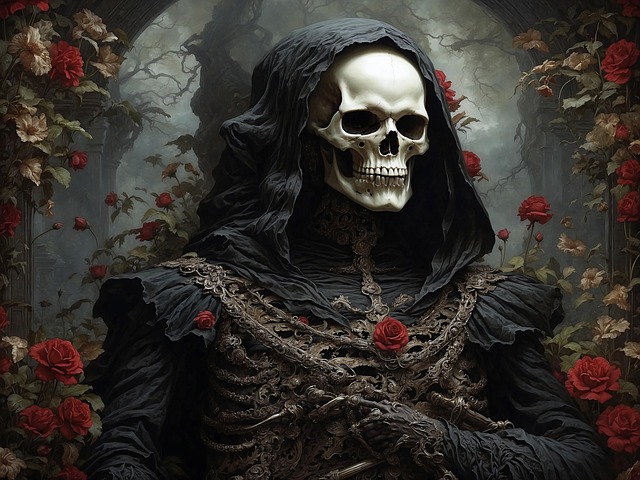 Free ai generated spooky horror illustration
