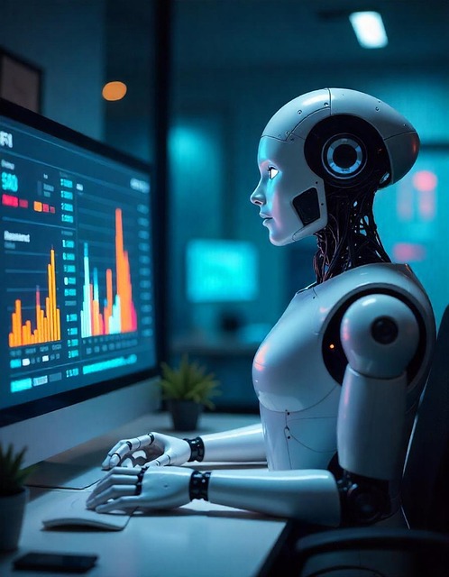 Robô, Computador, Aprendendo, Ações