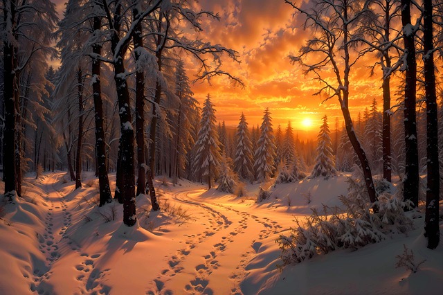 Winter, Schnee, Winterwald, Wald
