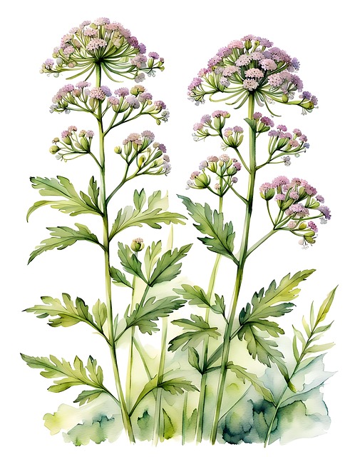 Download free HD stock image of Ai Generated Valerian Free ai generated valerian flowers illustration