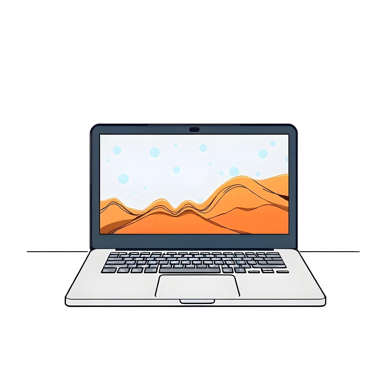 Download Laptop, Computer, Work. RoyaltyFree Stock Illustration Image