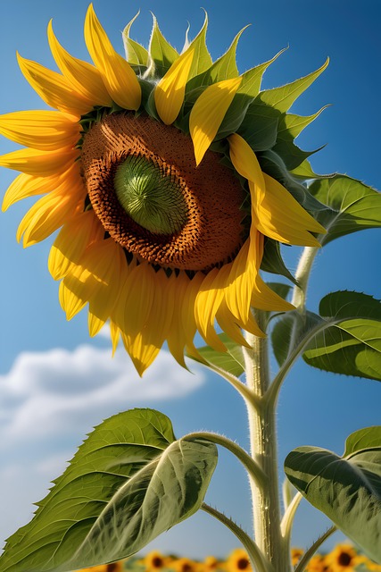 Free sunflower nature flower illustration