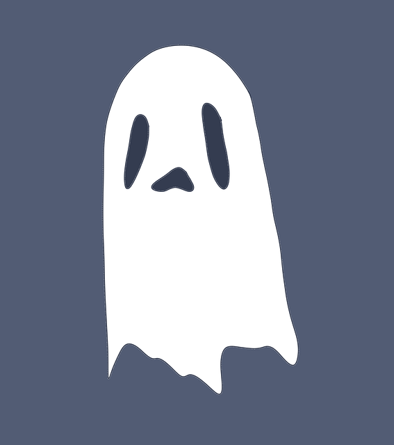 Free ghost creature halloween illustration