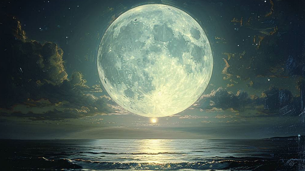 Lune, Natur, Himmel, Rejse, Vand, Sort