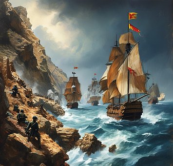 Free Ai Generated Galleon illustration and picture