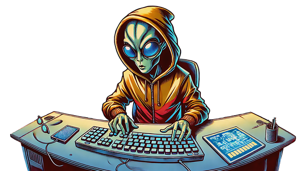 Extraterrestre, Hacker