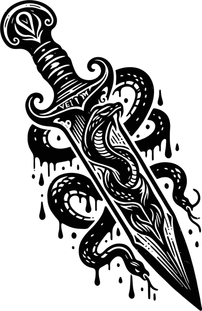 Free ai generated weapon venom vector