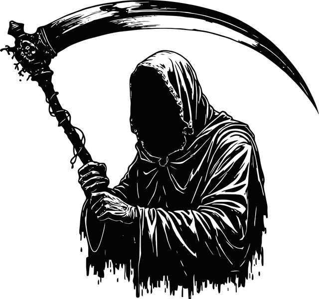 Free ai is generated grim reaper dead vector