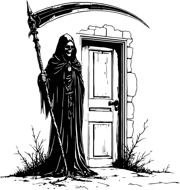 Free ai is generated grim reaper dead vector