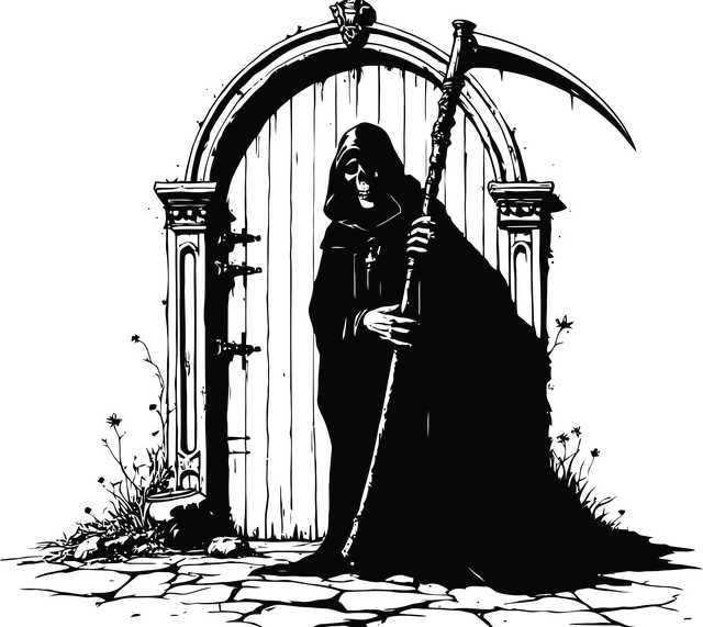 Free ai is generated grim reaper dead vector