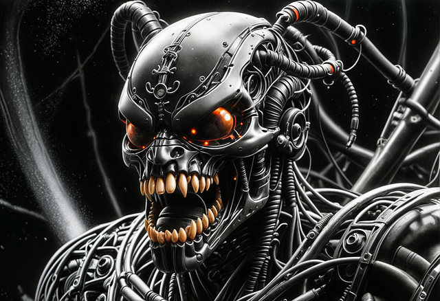 Free Dark Robot illustration and picture