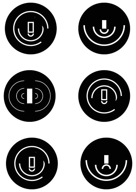 Podcast, Mikrofon, Logo, Schablone