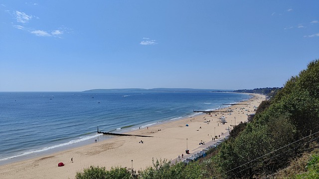 Pláž, Bournemouth, Anglicko