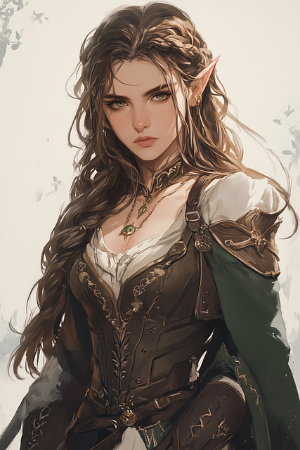 Free ai generated woman d20 illustration