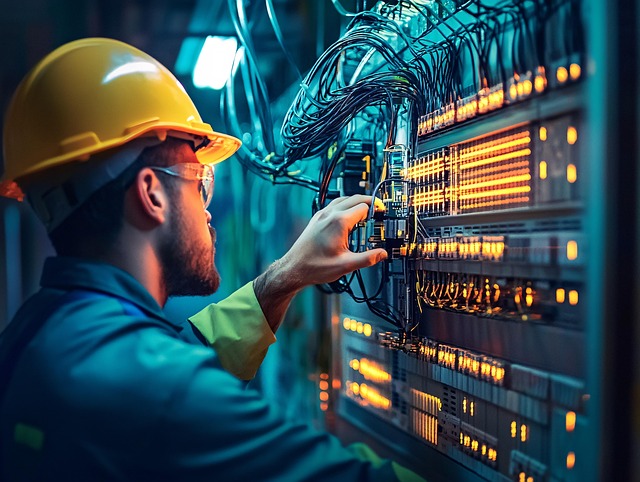 Free ai generated technician fiber illustration