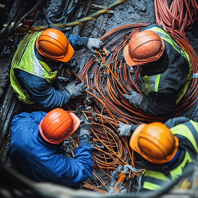 Free ai generated technician fiber illustration