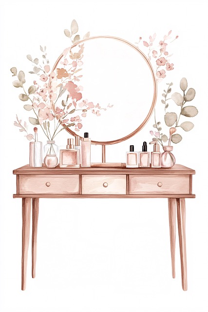 Free ai generated vanity table illustration
