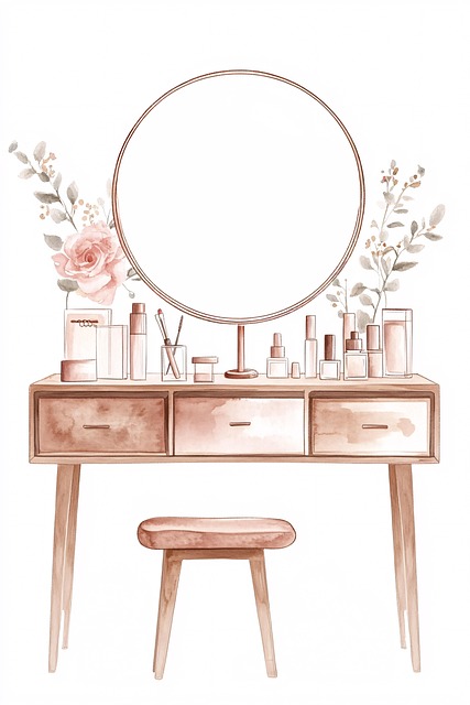 Free ai generated vanity table illustration
