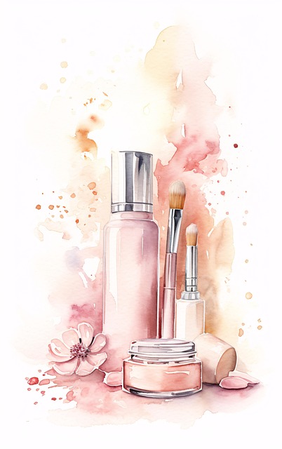 Free ai generated nature makeup illustration