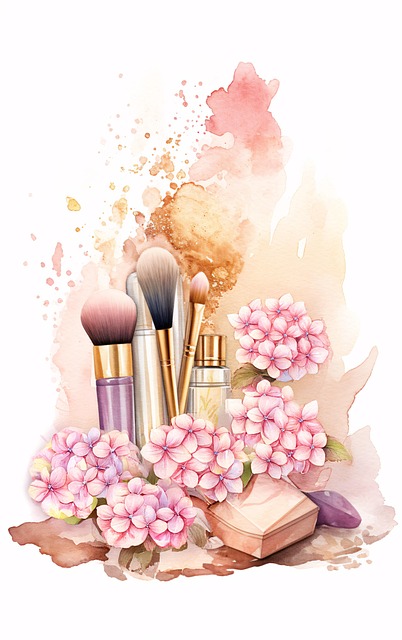 Free ai generated makeup brushes illustration