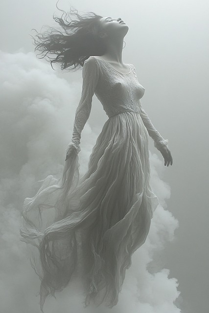 Free ai generated ethereal figure illustration