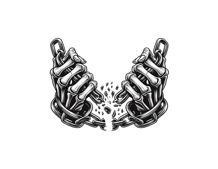 Free Chains Skeleton illustration and picture