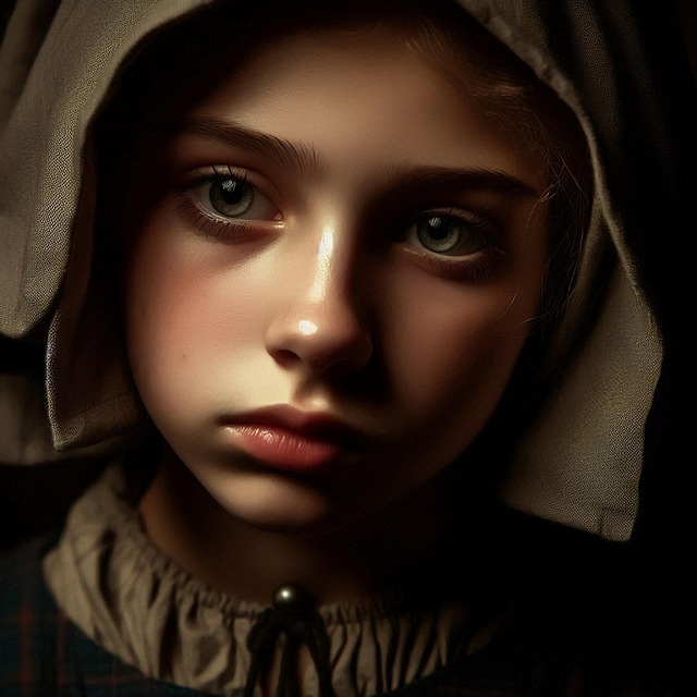 Free ai generated girl portrait illustration