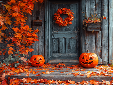 Ai Genereret, Græskar, Dør, Halloween