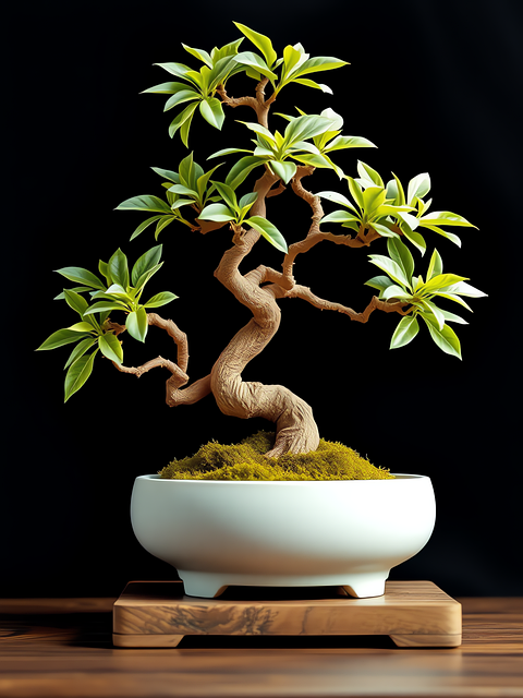 Free generated bonsai tree illustration