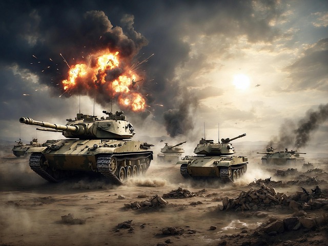 Free ai generated war army illustration