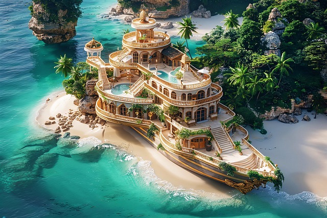 Free ai generated ship yacht illustration
