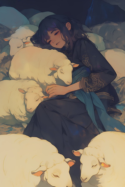 Free ai generated woman nature illustration