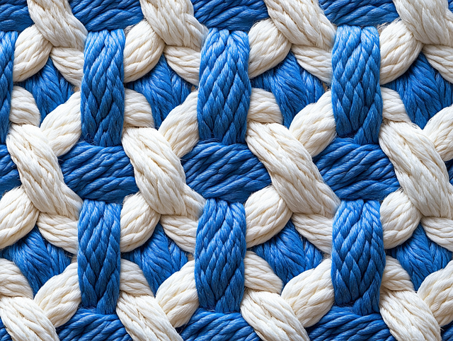 Free ai generated braided textile illustration
