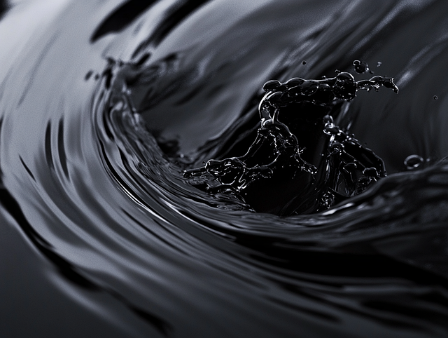 Free ai generated black fluid illustration