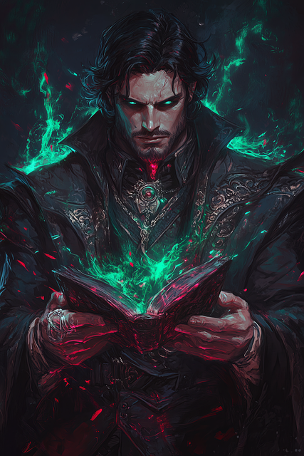 Free man wizard magician illustration