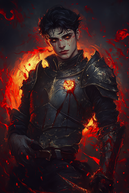 Free man warrior character illustration