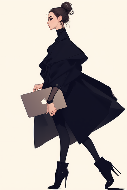 Free ai generated woman fashion illustration