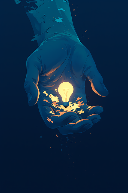 Free ai generated bulb autism illustration
