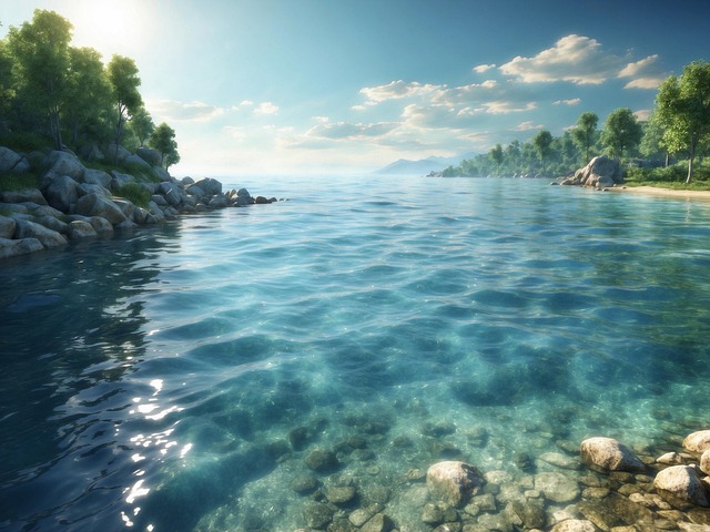 Free ai generated sea nature illustration