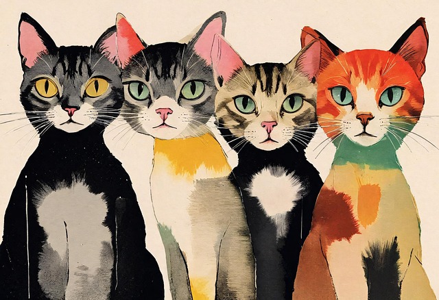 Download free HD stock image of Ai Generated Cat Free ai generated cat pet illustration