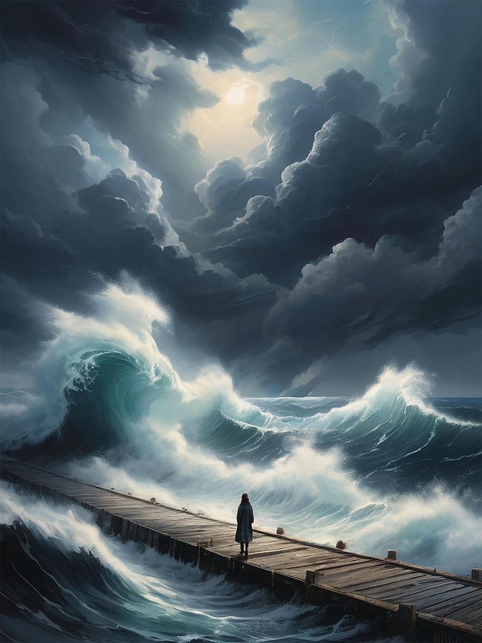 Download Storm, Woman, Sea. Royalty-Free Stock Illustration Image - Pixabay
