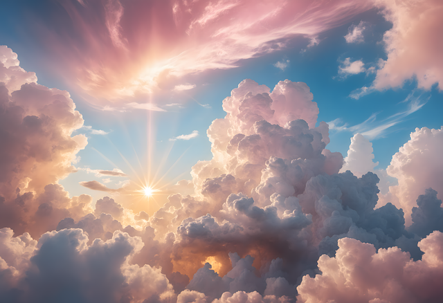 Free ai generated clouds nature illustration