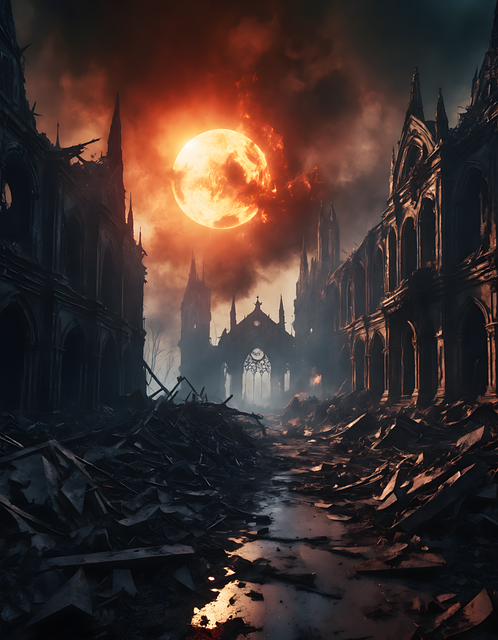Free ai generated apocalypse war illustration