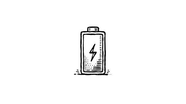 Batterie, Aufladung, Schwarz Und Weiß