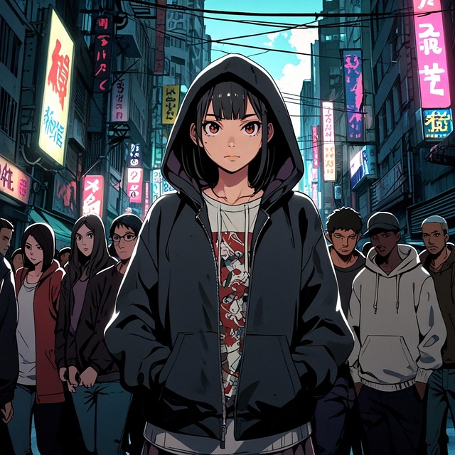 Free ai generated woman crowd illustration