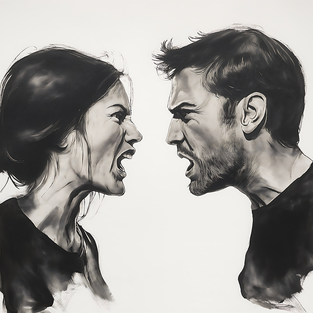Free ai generated couple conflict illustration
