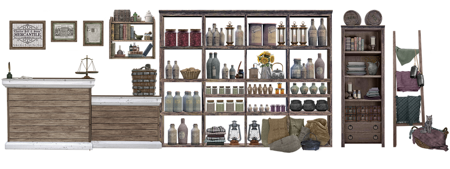 Daz, Machen, 3D, Geschäft, Laden