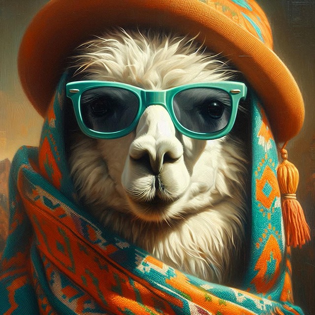 Download free HD stock image of Ai Generated Lama Free ai generated lama alpaca illustration